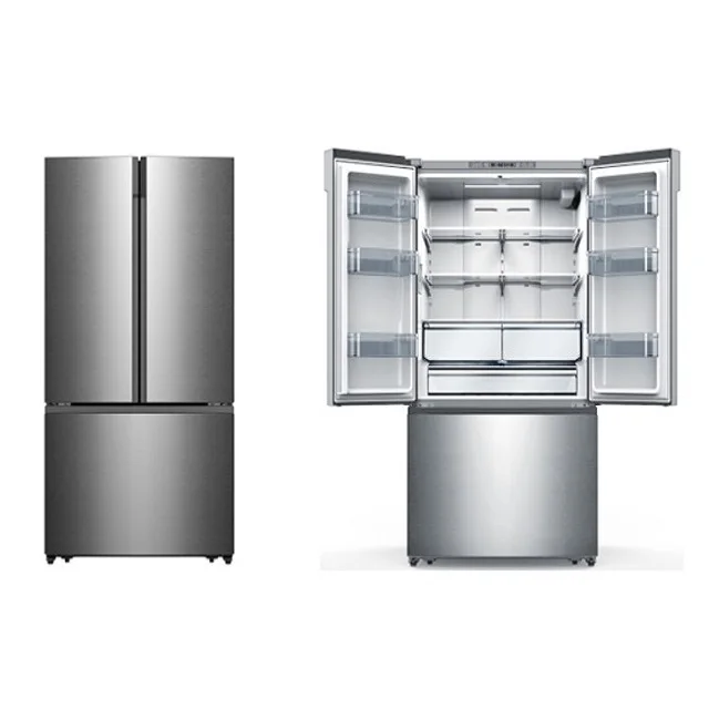 Новые продажи 28 cu ft 4 Foor французский дверной холодильник с сенсорным экраном из нержавеющей стали