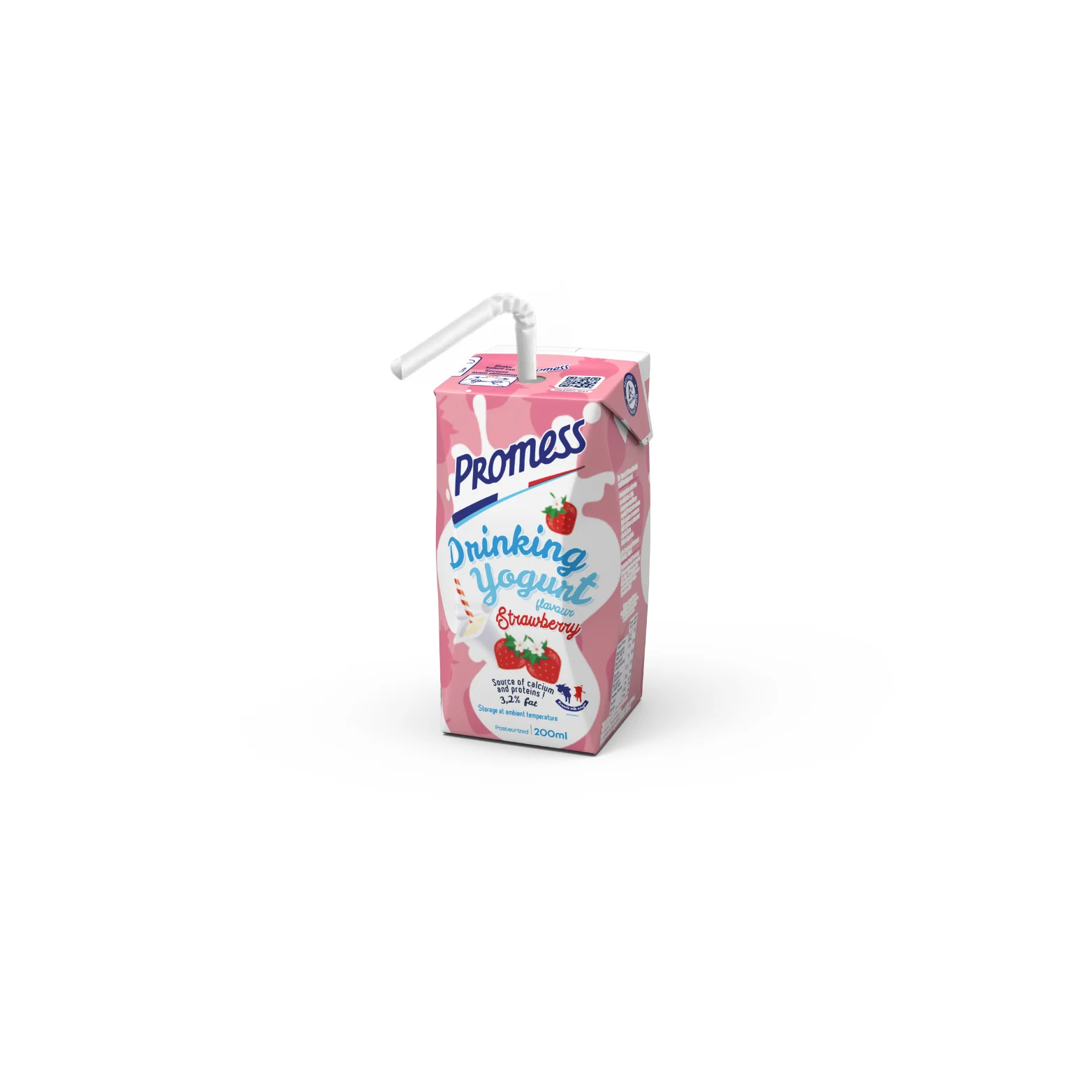 PROMESS Ambient Banana flavoured Drinking Yogurt in 200ml on-the-go brick - long shelf-life and halal certified