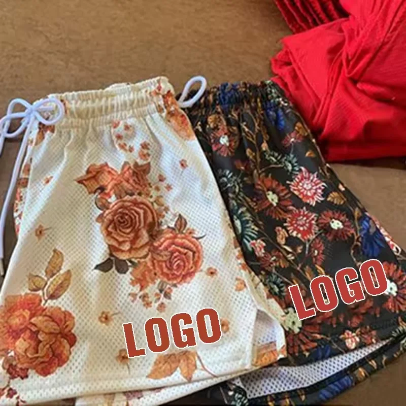 Low MOQ Sublimation Mesh Shorts Quick Dry Men Women Unisex 250 Gsm Mesh Shorts Basketball Double Layer Mesh Shorts