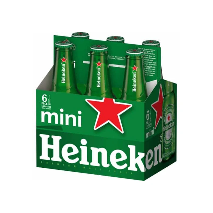 Heineken Larger 330ml Draft Beer Steam Lager in Bulk Box Packaging