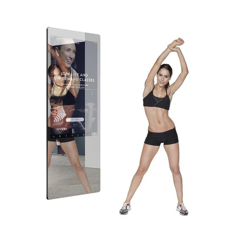 32inch  Android LCD Magic Exercise Mirrorfitness Wall/Vertical Touch Screen Smart workout Fitness Mirror