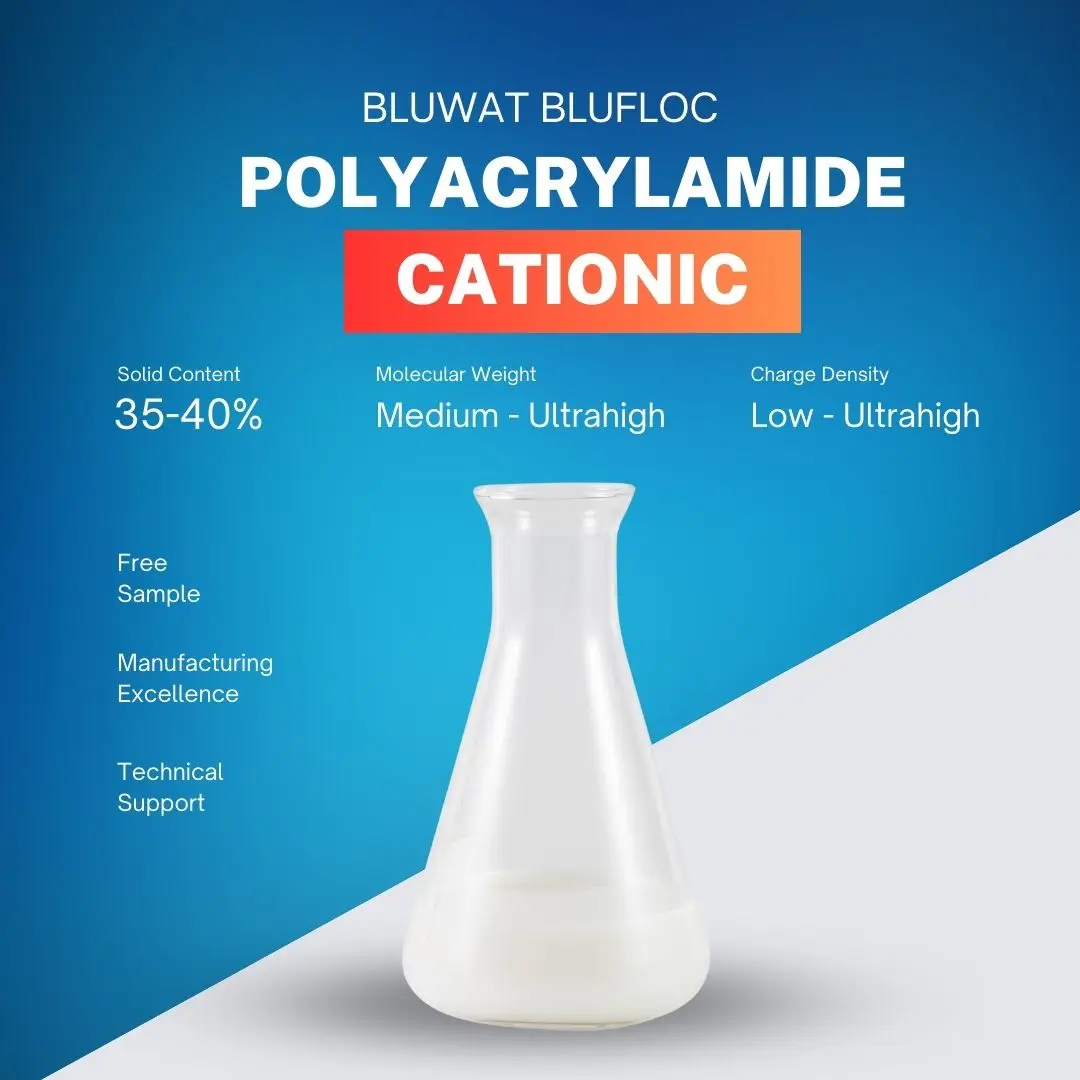 Emulsion Cationic Polyacrylamide PAM  Flocculant Gel Polymer