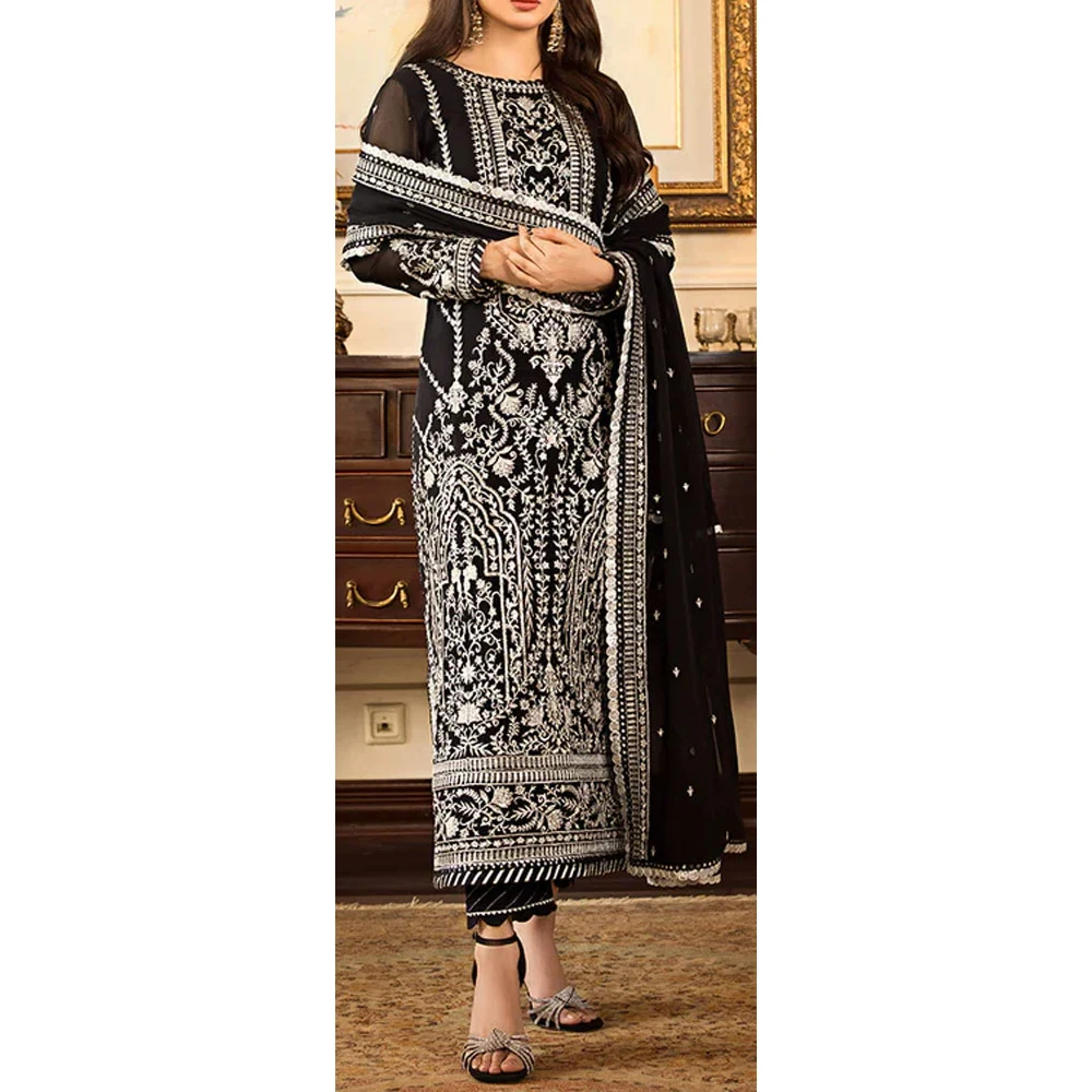 Wholesale Price Wedding dresses for women 2024 Muslims wedding dress with fancy Heavy Embroidery Design work