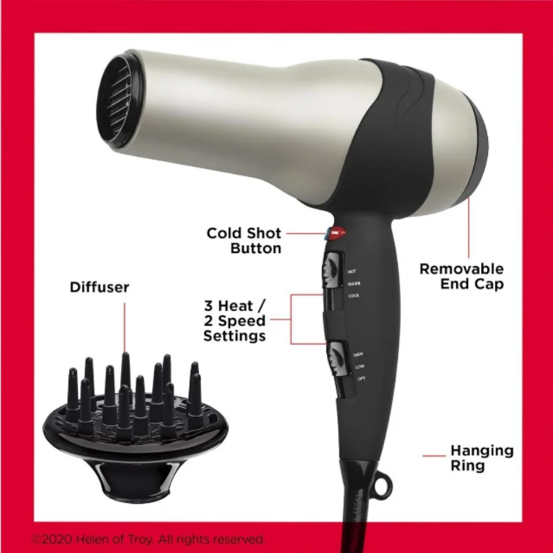 WHOLESALE Turbo Hair Dryer 1875 Watts of Maximum Shine, Fast Dry (Silver)