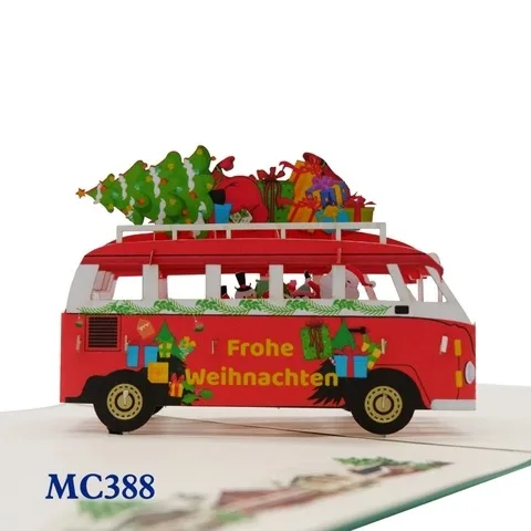 Noel Custom 3D Pop Up Card Laser Cut Best Seller Handicraft Paper Crafts From Vietnam Top Trending Custom Design Gifts & Crafts