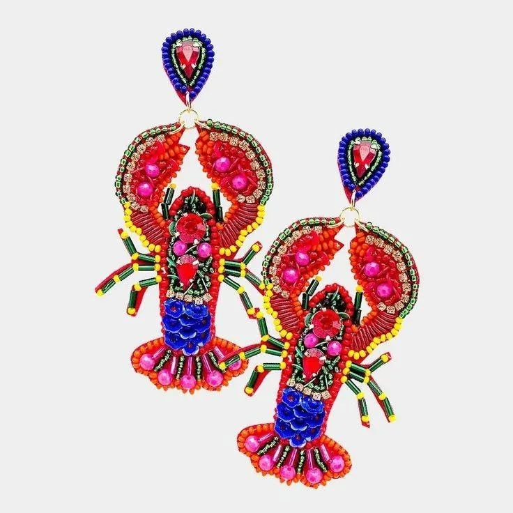 2024 Trending Desgin Multi colour butterfly embroidery design Multi Color Earrings Artificial Jewelry for Women earrings