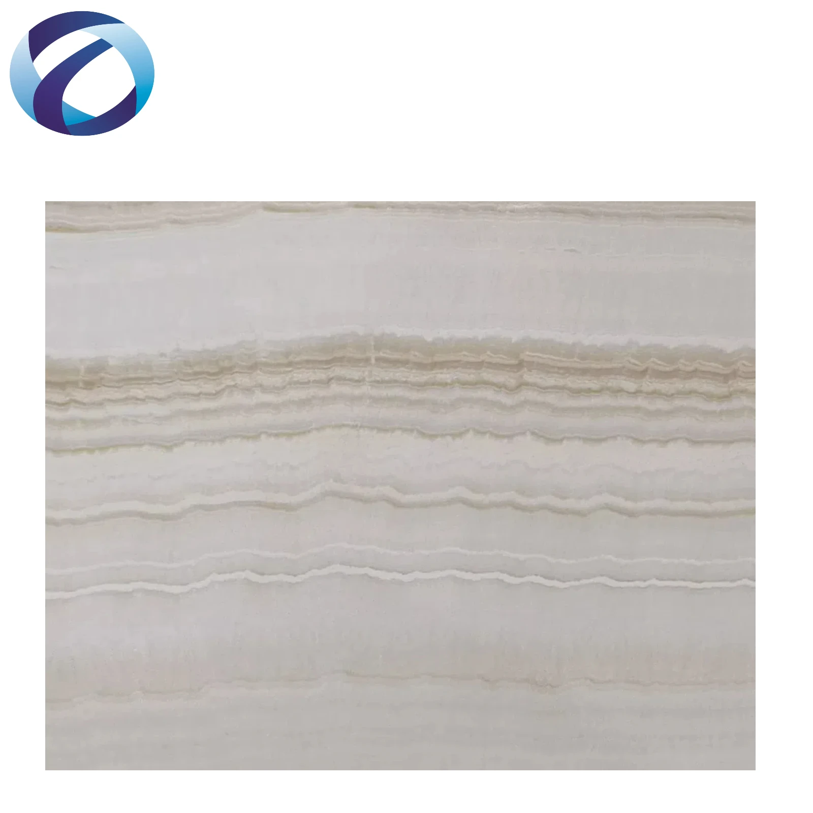 Ice Stone Modern Onyx White Jade Slab for Countertop Flooring Polished with Yellow Line for Workshop Use