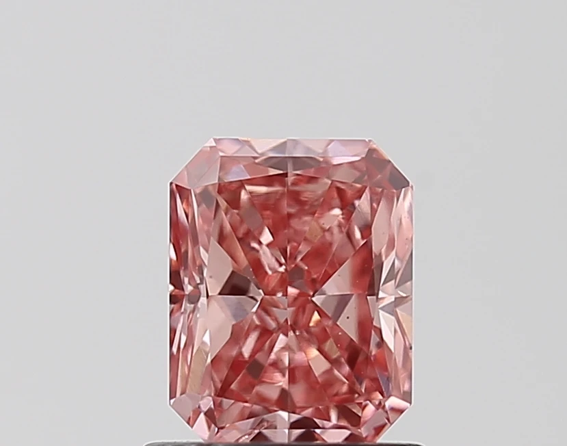 IGI Fancy Vivid Pink Loose Radiant Shape Lab Grown Diamonds 1.13 carat Lab Diamond SI2 for Engagement Ring or Jewelry Making