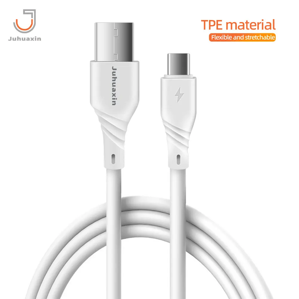 Кабель для передачи данных JUHUAXIN Fast chargin 1 2 м 3.1A TPE по Заводской Цене IPH 15 16 pro max Samsung Galaxy s24 s25