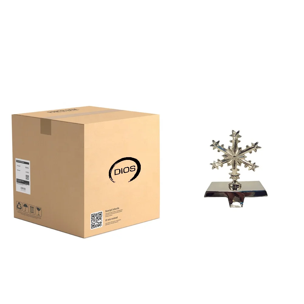 Buy Fancy Design Aluminum Christmas Snowflake Stocking Holders with Nickel Plated For Decoration