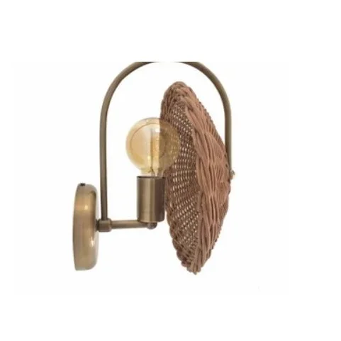 Hot sale wall Lamp Rattan wall Lights with Handmade rope Woven shade for Home Decor Light Fixtures for home decor