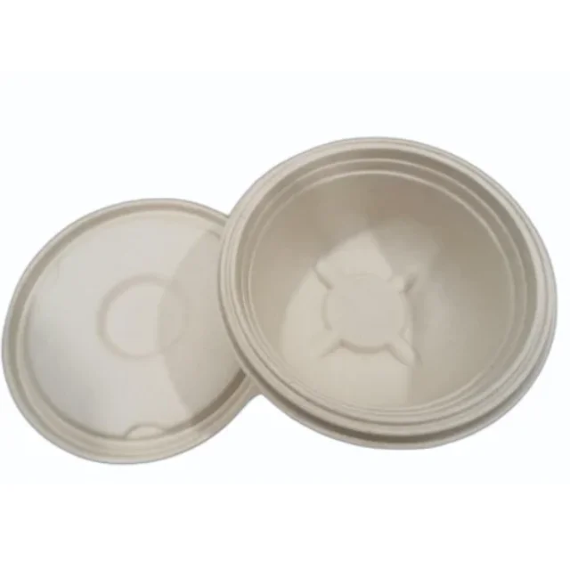 100% Natural 750ML LEAKPROOF Sugarcane Pulp Bagasse Round Bowls for Soups Salad Food Takeaway Hotel Home Kitchen Birthday
