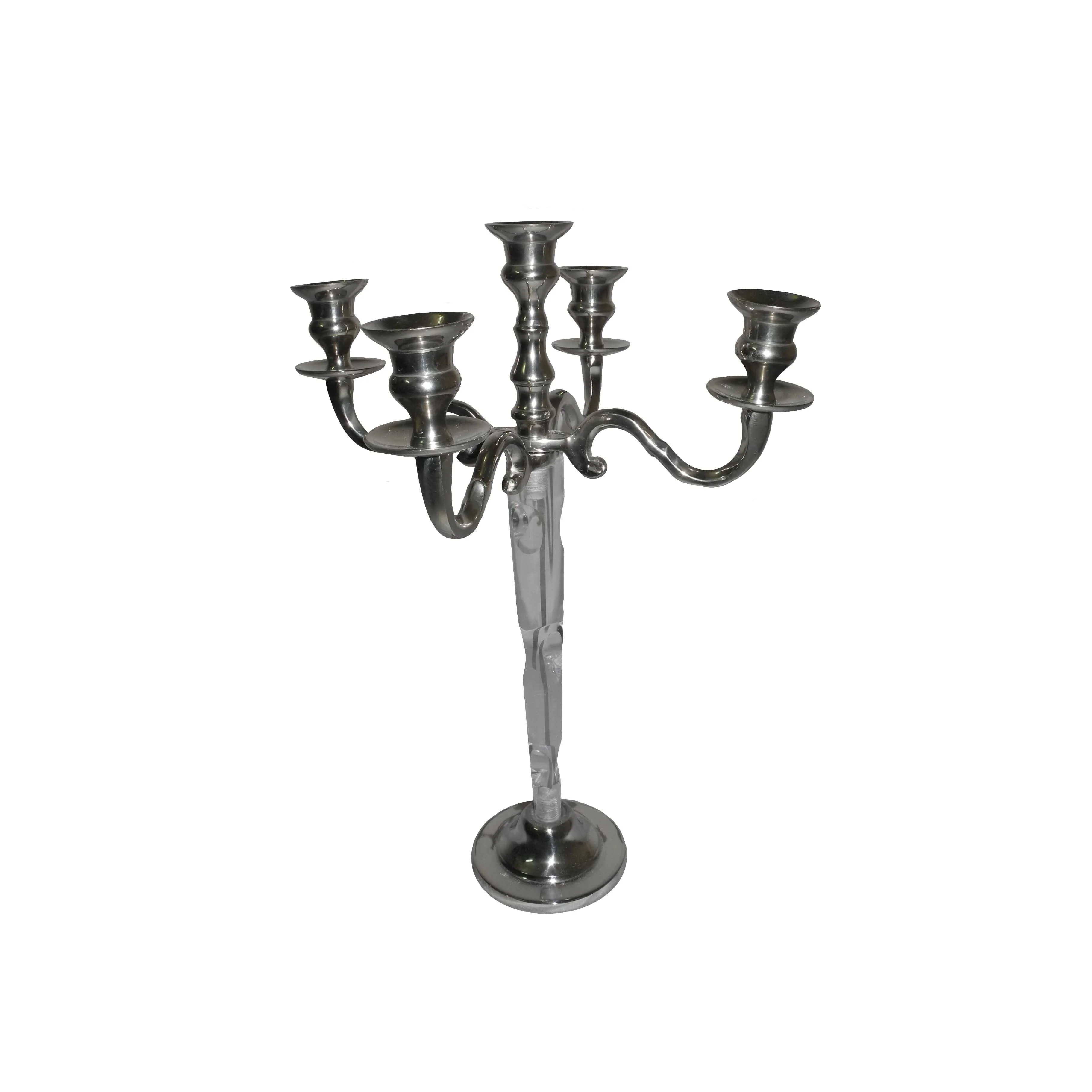 Candle Stand For Wedding Decoration Umbrella Shape Crystal Design Metal Candle Holder Unique Style High Standard Quality