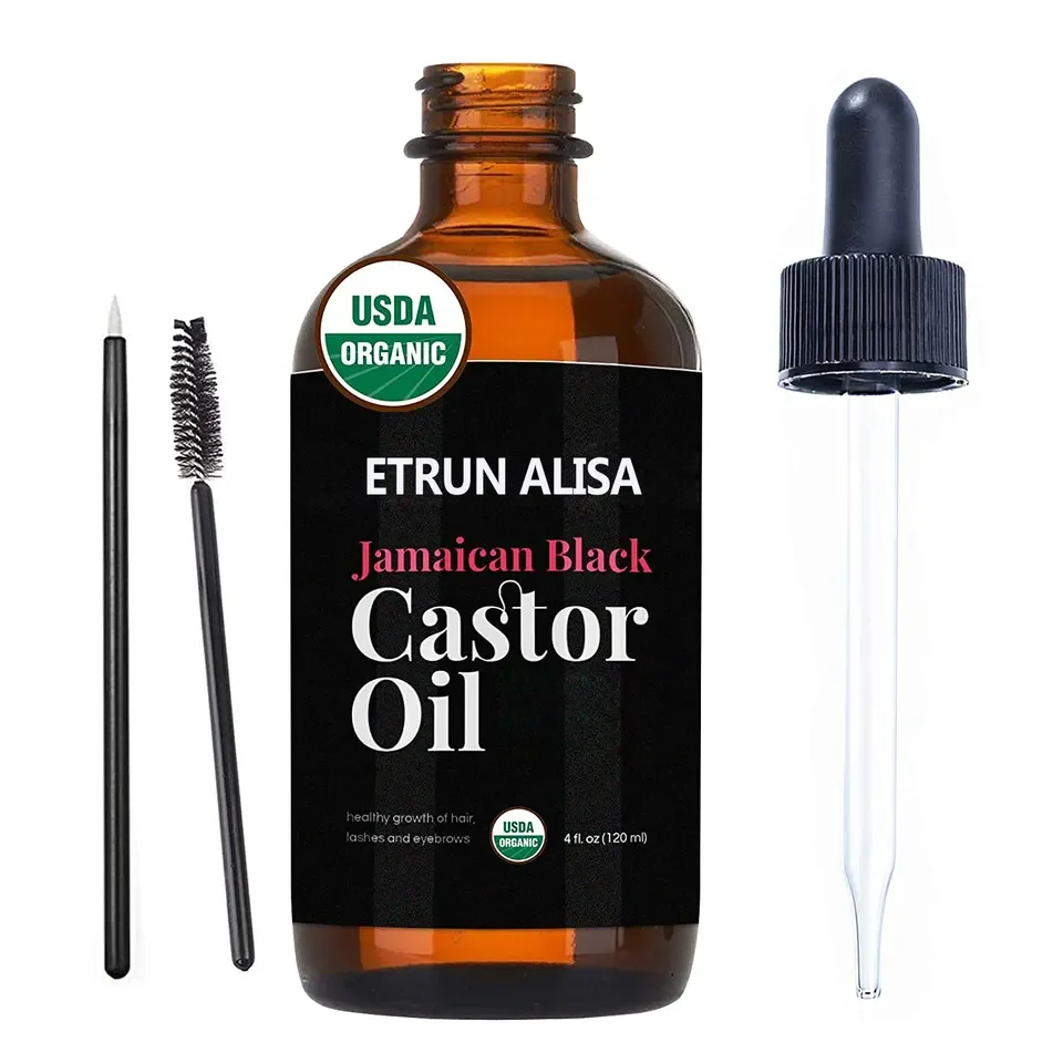Органические эфирные масла 100% чистое касторовое масло рост ресниц для тела частная этикетка