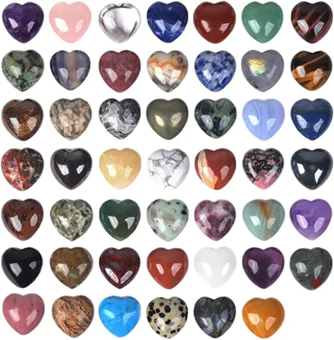 Beautiful Natural Labradorite Puffy Heart Healing Pattern Agate Crystal Gemstone Hearts Wholesale from Planet Crystal Exports