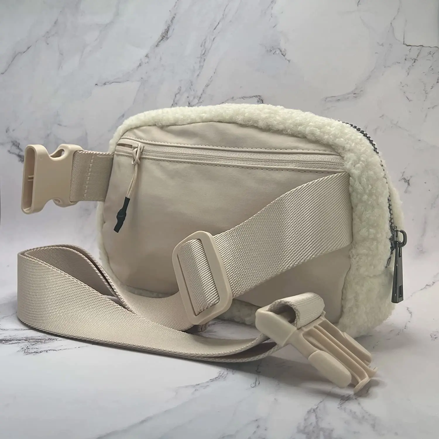 Fleece belt bag fanny pack or travel running crossbody shoulder bag for mobile phone waist bags