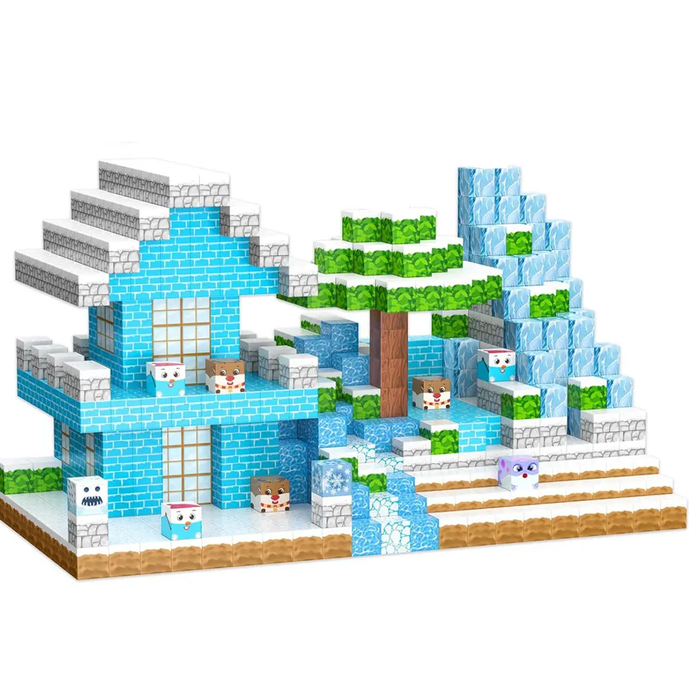 2023  My World Mini cube Big 2.3*2.3CM Size DIY Magnets Gifts for Children 200pcs Toys Magnetic Building Blocks Sets