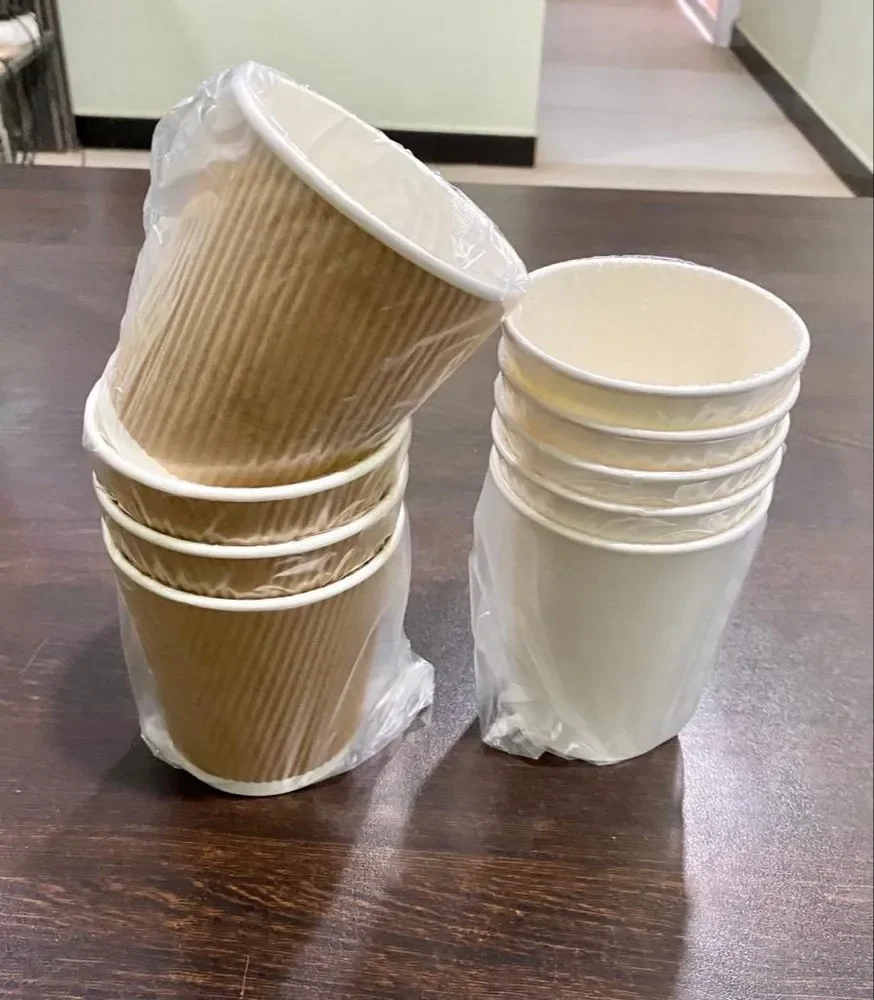 King Ggarden 9oz individual cups wrapped double wall paper cup individually wrapped hot drinks espresso paper coffee cup