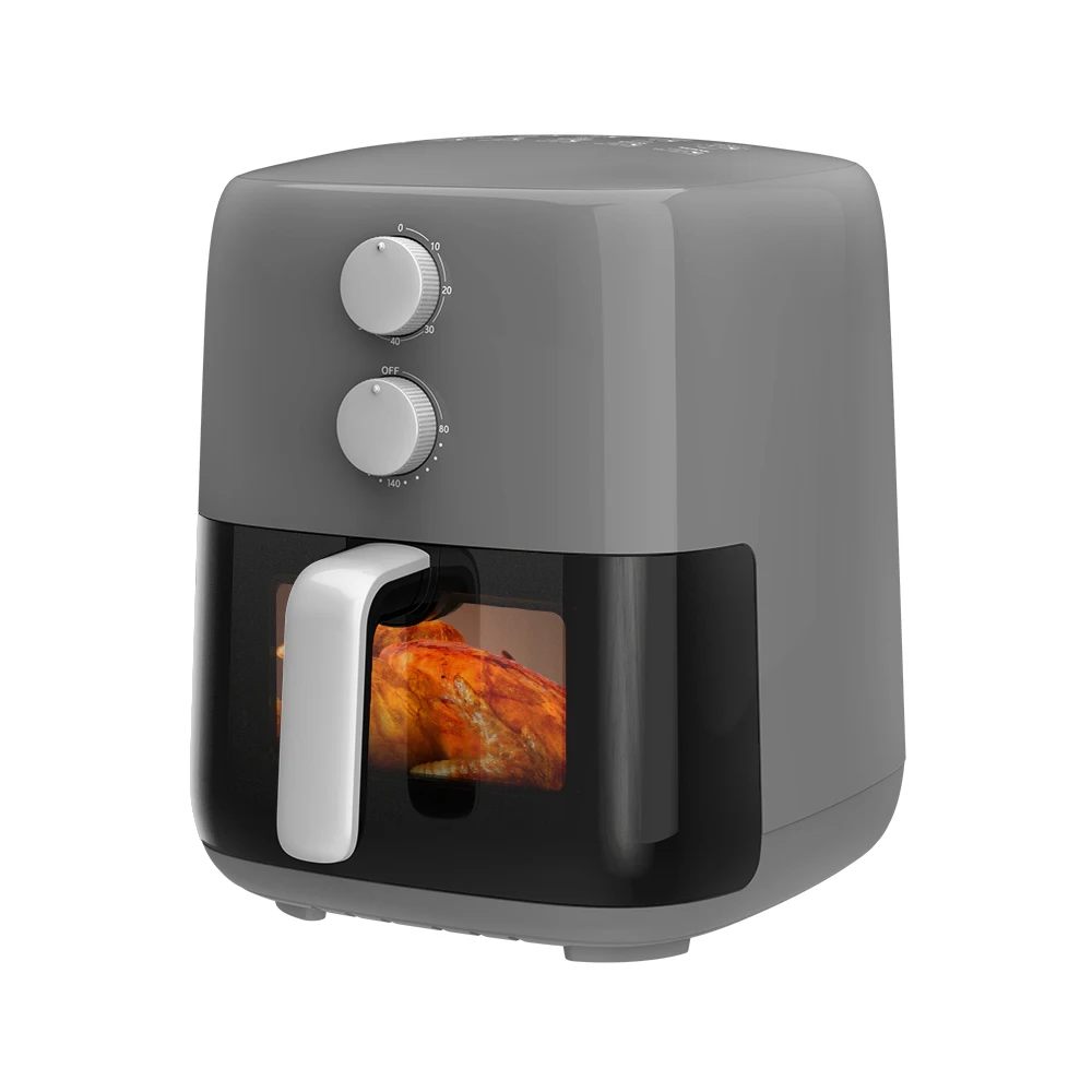 Factory electric mechanical Double knobs Manual Visible window air fryer dial Reliable quality OEM 4.2L