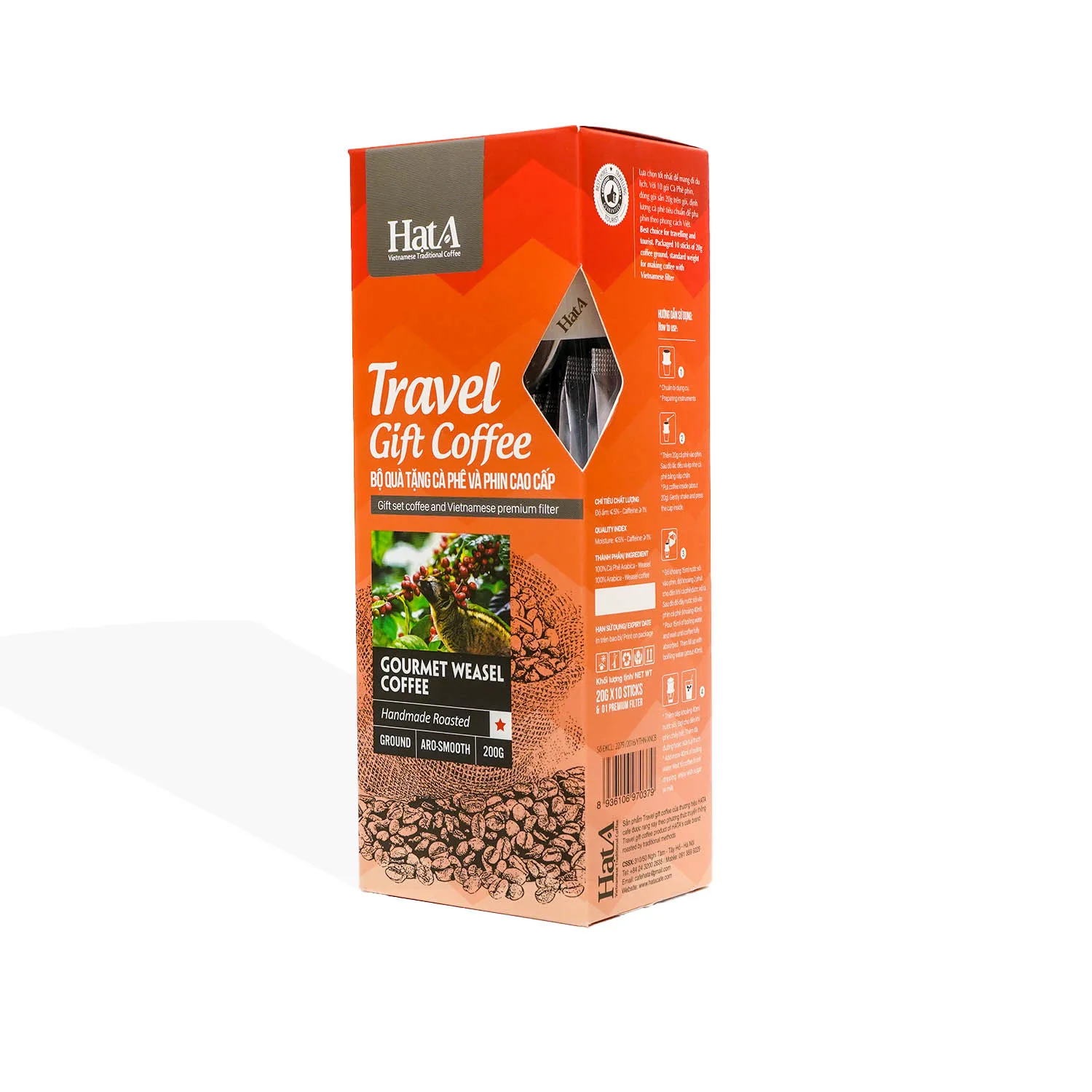 TRAVEL GIFT SET GOURMET WEASEL COFFEE