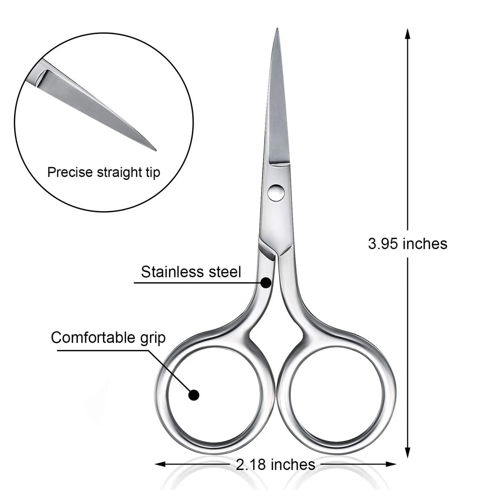 Straight Tip Scissors For Nail Care Personalized Best Quality Stainless Steel Small Scissors For Nail