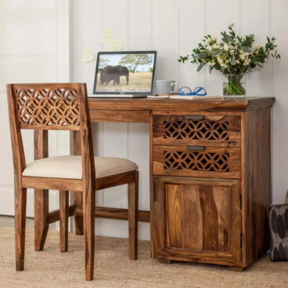 Hot Sale Modern Luxury Antique Vintage High Quality Wooden Study Desk With Drawer Wholesale Customized Home Office Furniture