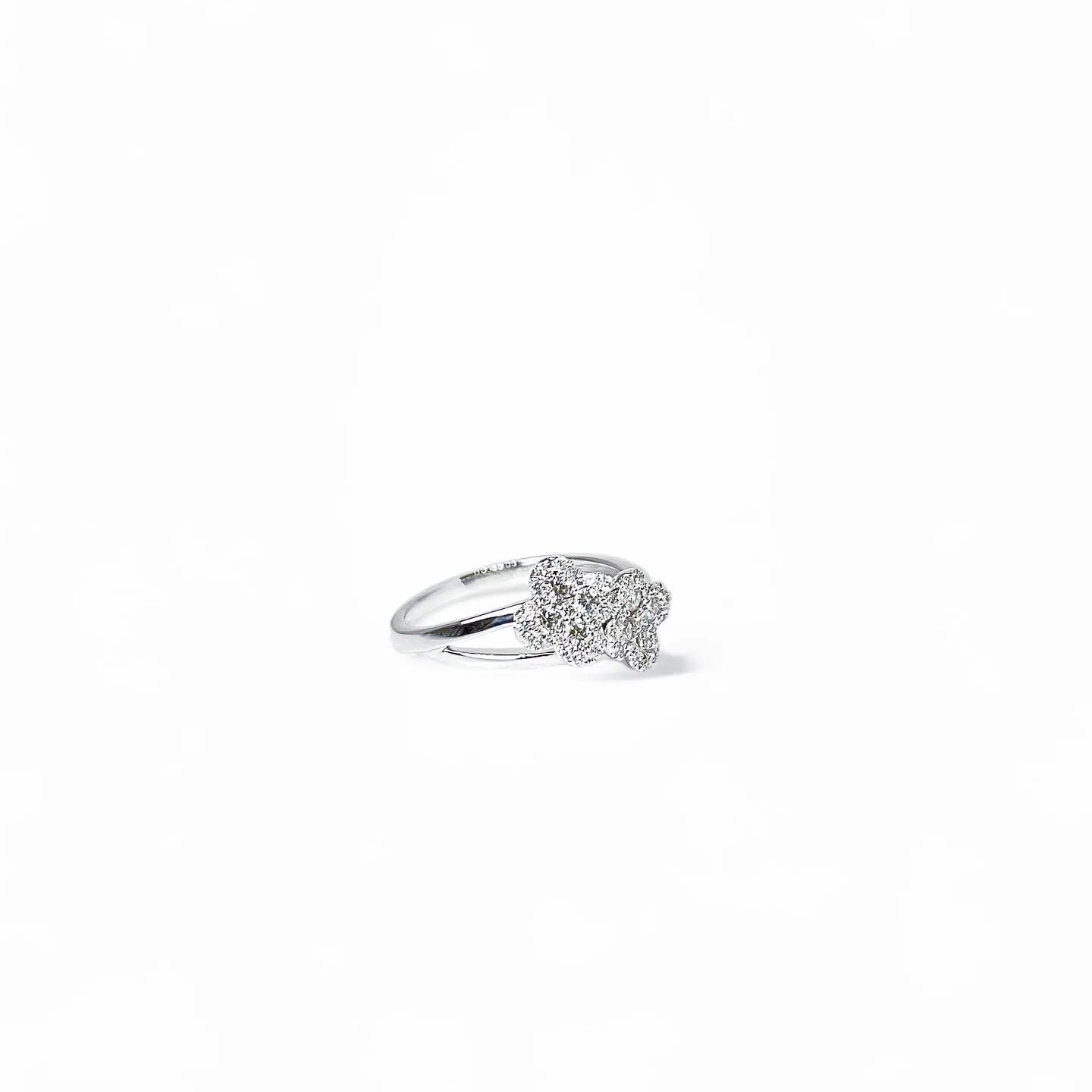 OEM женские ювелирные изделия 925 стерлингового серебра 10k 14k 18k золотой цветок с бриллиантами 750 Золотое кольцо