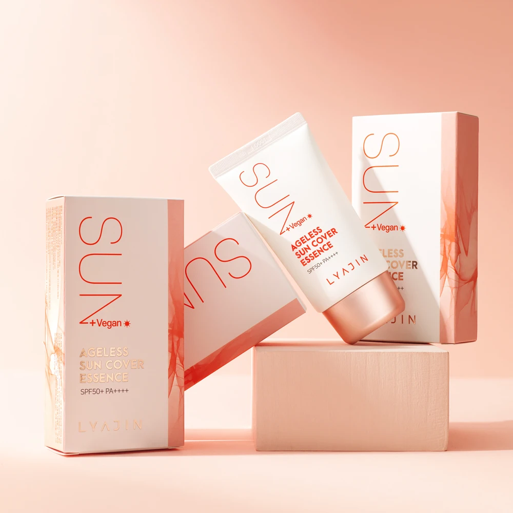 Sunscreen [LYAJIN] Ageless Sun Cover Essence Contains Moisture Essence UV Protection SPF 50 Whitening and Wrinkle Improvement
