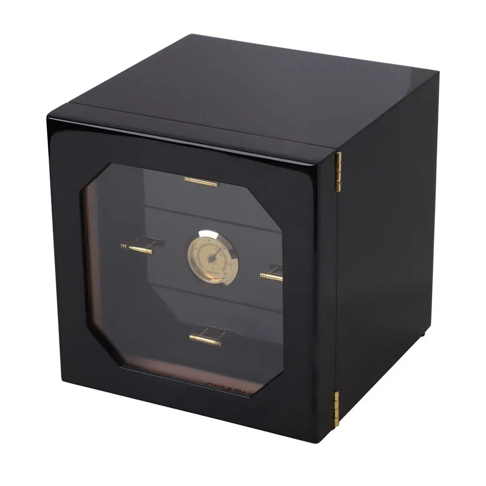 custom made Luxury High Glossy Piano Lacquer Custom Cigar Humidor Cedar Solid Wood Cigar Box Cigar Cabinet