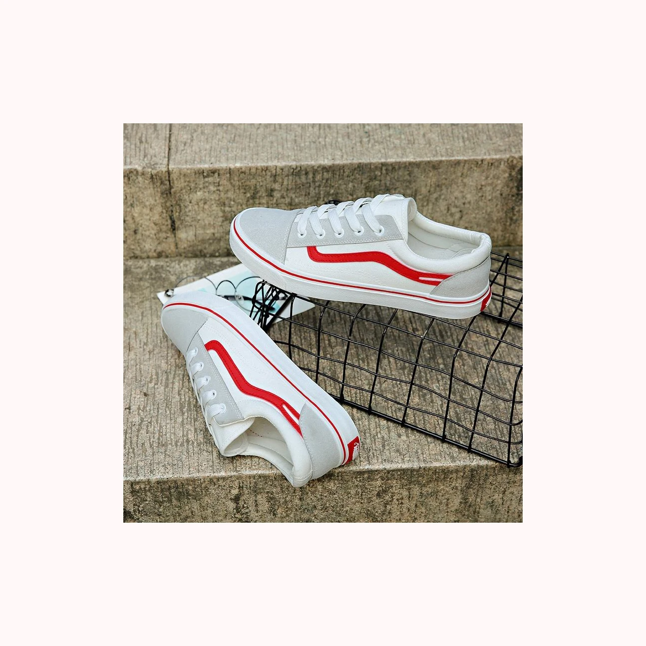 Custom OEM ODM Casual Men Shoes Trendy Fashion Daily Wear All Match Canvas Upper Low MOQ