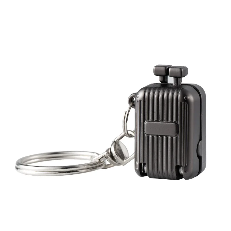 Unique Design Cute Luggage Stainless Steel Portable Foldable Mini Fingernail Clipper with Keyring Nail Clipper Nail Cutter