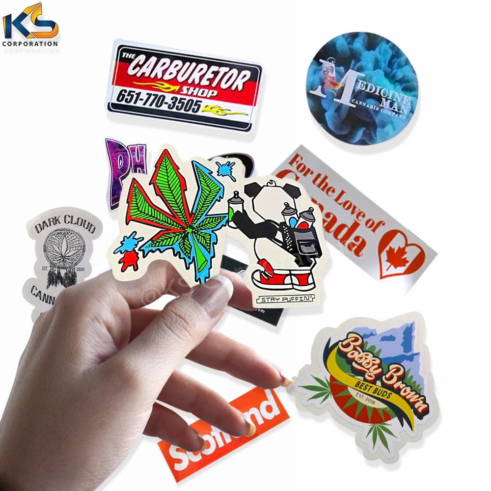 Customized Design full color vinyl sticker die cut Outdoor Waterproof Car Windows Bikes stickers