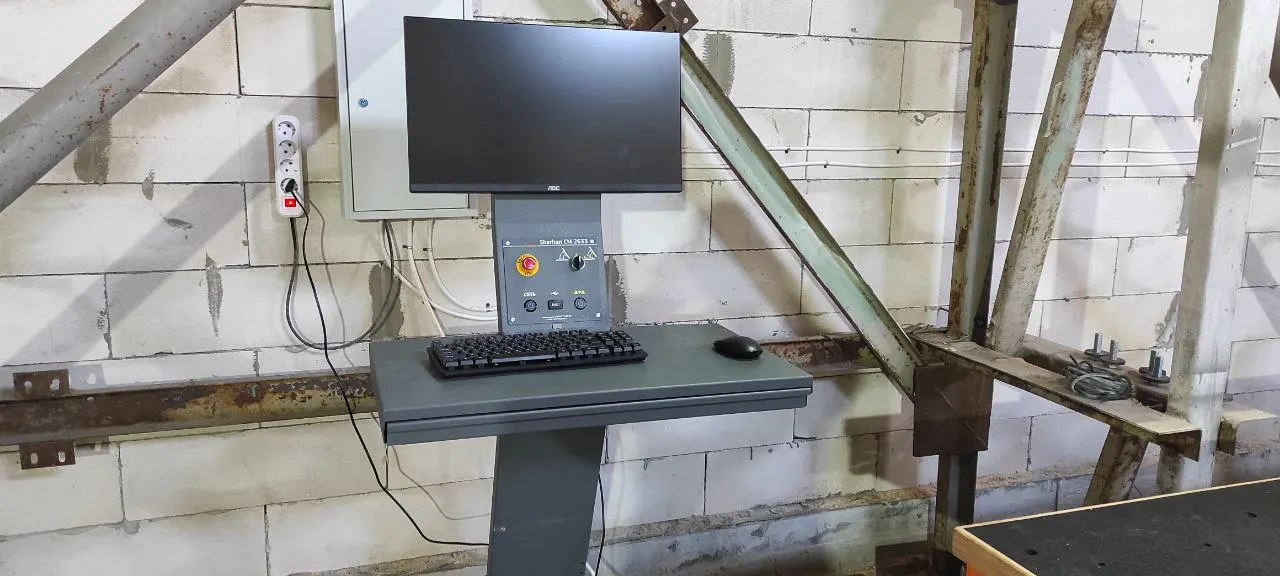 CNC glass cutting machine Sherhan 2633 professional equipment for straight and curved cutting of glass and mirror sheets