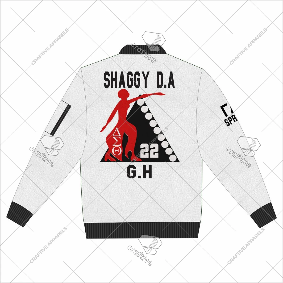 Delta Sigma Theta Custom Bomber Line Jacket