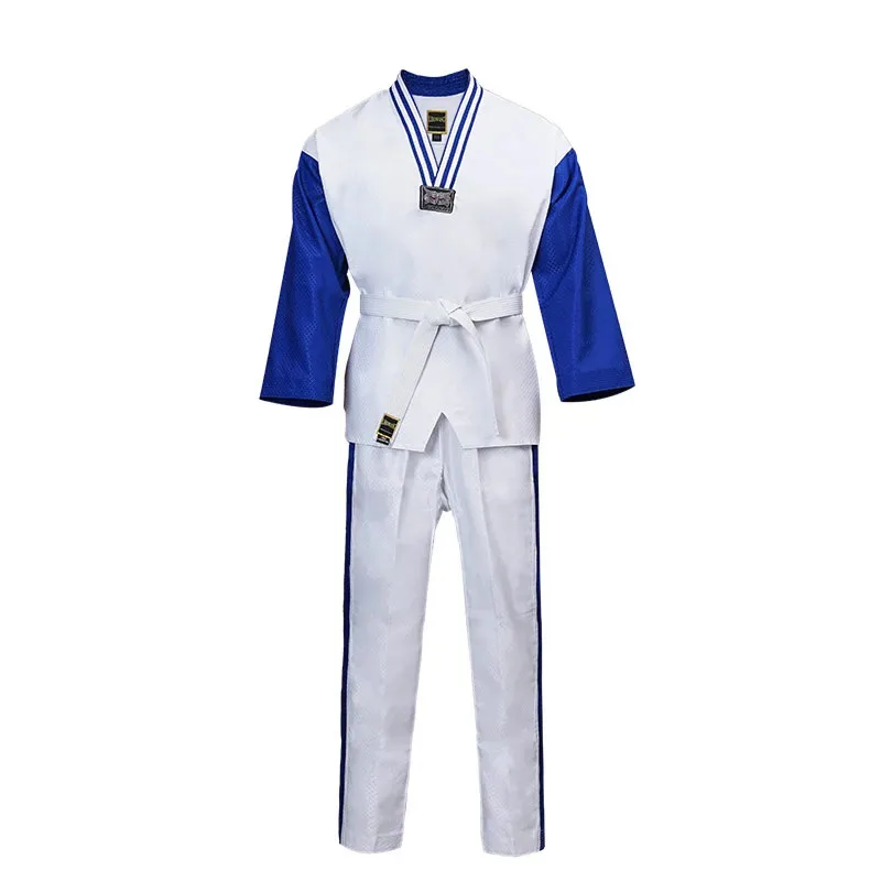 Martial Arts Tkd Taekwondo  Sportswear  V-neck  Taekwondo Master Uniform For Training,wtf Uniform  TU-0043