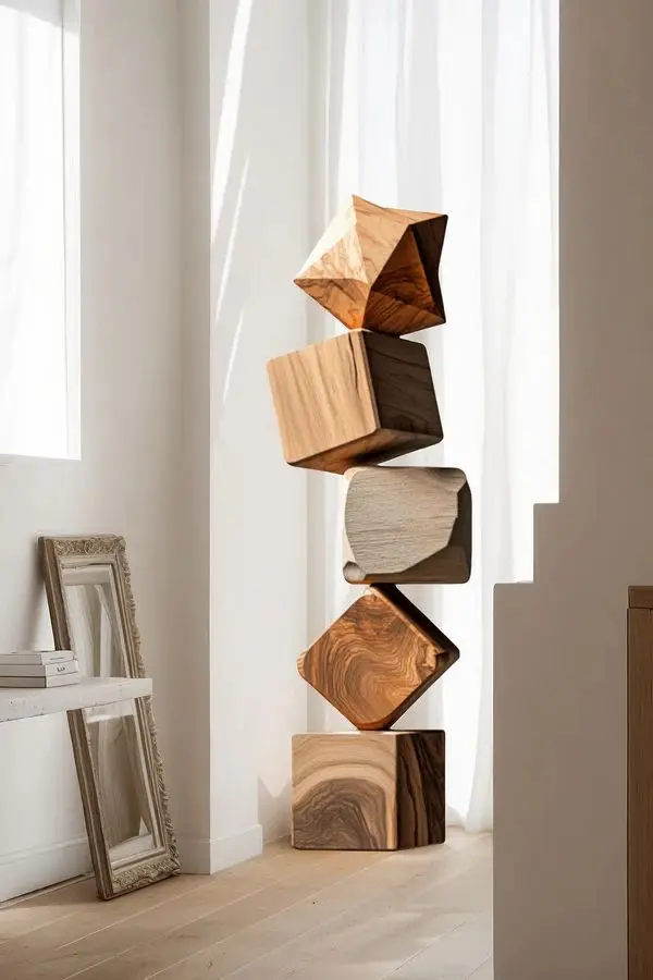 Деревянная скульптура ручной работы с анималистическим дизайном идеально подходит для декора вдохновленного природой и тематических комнат дикой природы