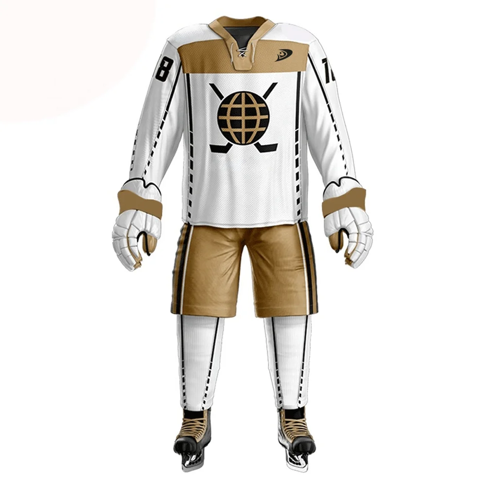 Sports Wears Printed College Team Wear Ice Hockey Uniform Wholesale High Quality Custom Design Ice Hockey Uniform (11000004664447)