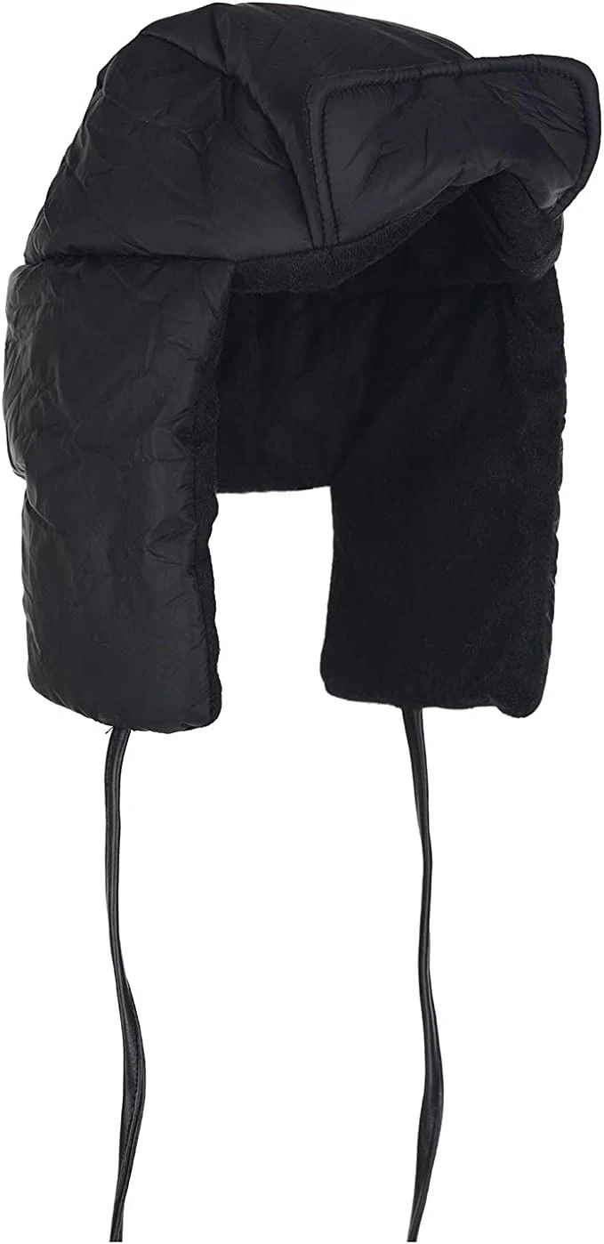 Latest 2022  reversible winter bomber hat for men in 100% oxford fabric with extra water proof shield and custom printed logo