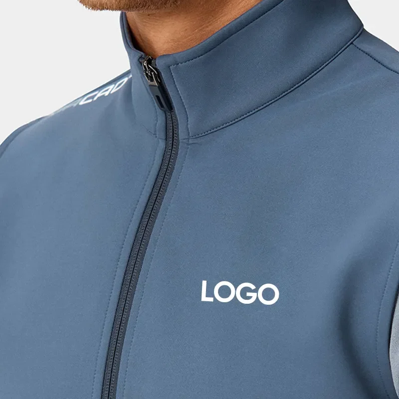 Low Moq Wholesale Winter Custom Softshell Jacket Polar Fleece Vest Men 100% Polyester Windproof Softshell Fleece Outdoor Vest