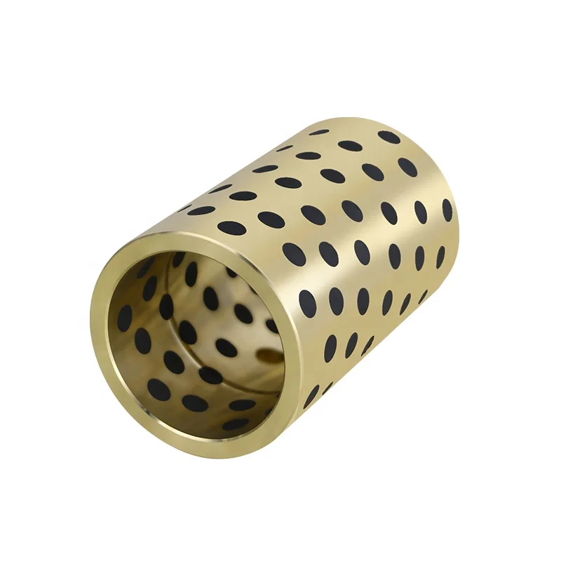 Bronze Flange Solid Lubricating Bushing Consist Of Cooper Alloy And Graphite Or Ptfe Good Lubrication For Ship And Steam Engine