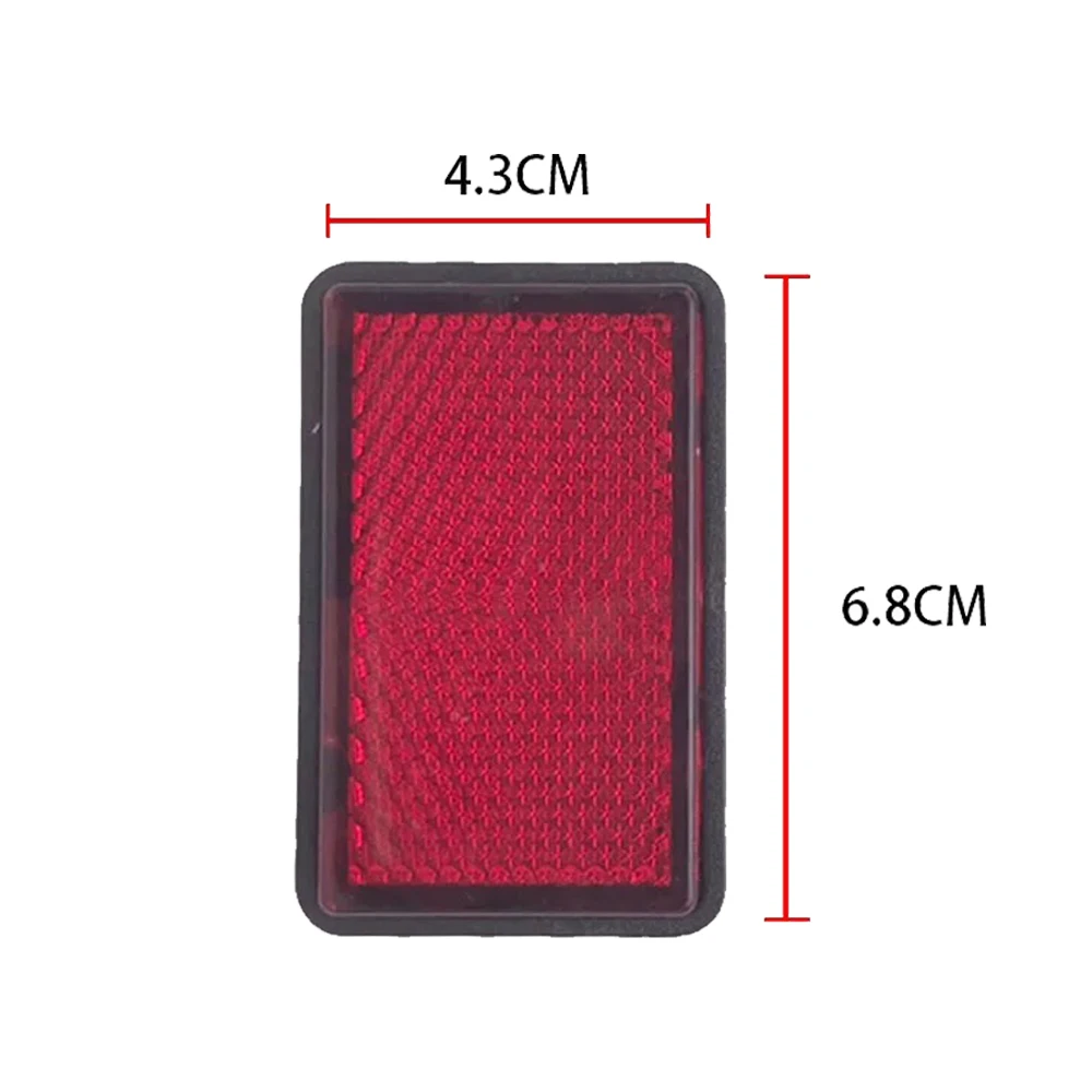 Motorcycle Rear Round Attached Sticker Reflector with E-Mark