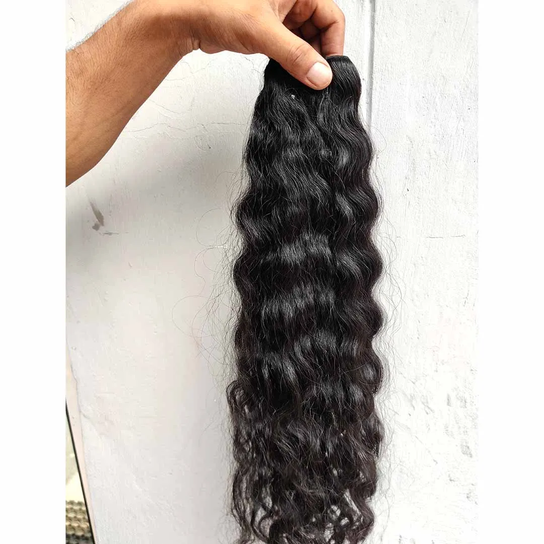 100% NATURAL VIRGIN STRAIGHT INDIAN TEMPLE HAIR UNPROCESSED MACHINE DOUBLE WEFT BUNDLES AND WIGS MANUFACTURER