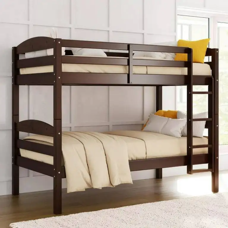 Hot Product Solid Wooden Bunk Beds - Wholesale Bedroom Furniture Sets - Natural wooden material bunk bed