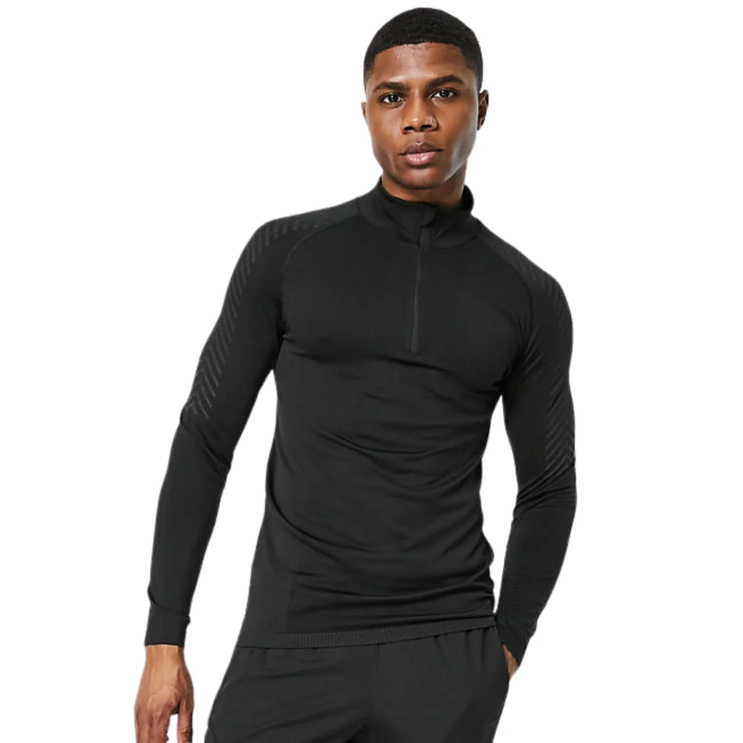 Men Sports Long Sleeve shirts Half Zip Sweatshirt Unisex Fitness Jogging Tops Breathable Training Compression Running T-Shirts