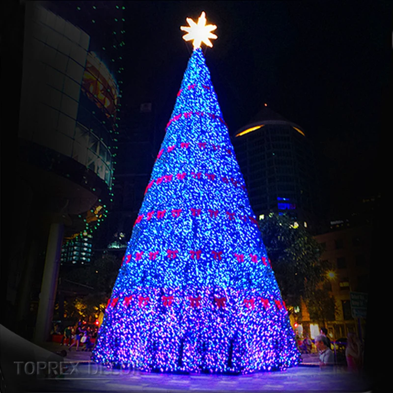 Outdoor waterproof programmablemotif light luxury interactive giant indoor white twinkly smart christmas tree with led lights