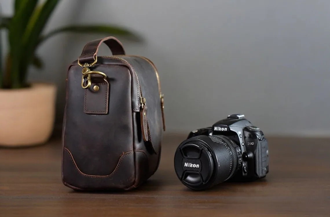 Artha Manufacturer Genuine Leather Camera Bags Messenger Professional Camera Bag Stylish Dslr Shoulder Camera Bags