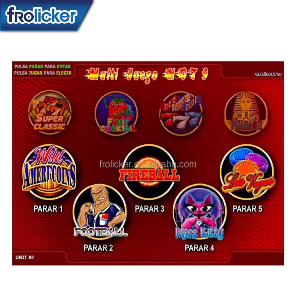 New Video Game PCB board Multi Juego Hot 9 tragamonedas maquina de juegos