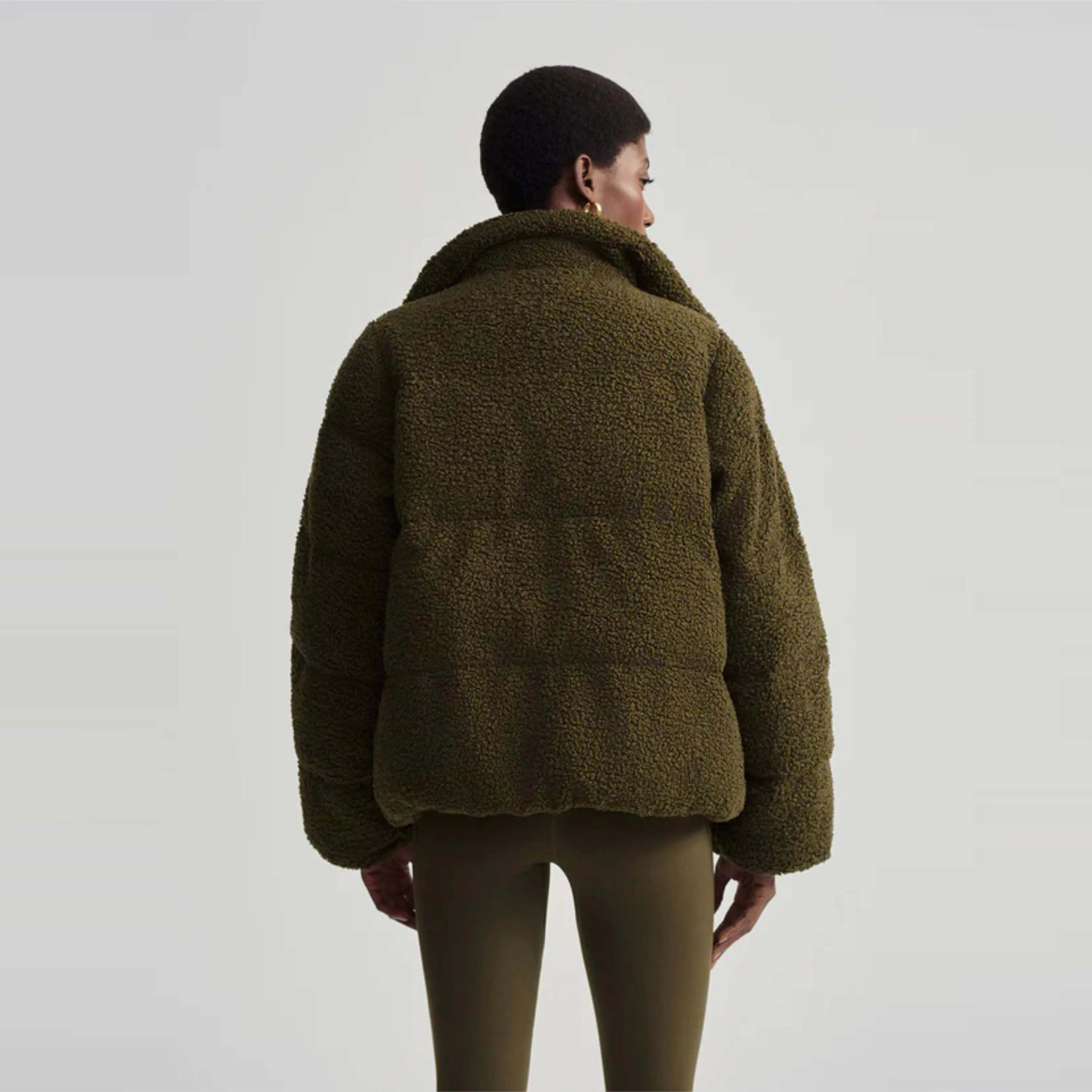 OEM Warm  Sherpa Puffer Jacket Cozy and Stylish Outerwear for Winter Comfort and Casual Wear