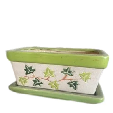 ODM new design Ceramic flower pot, made in Vietnam decoration for gardening  plants pots home decorative items ceramic  pots