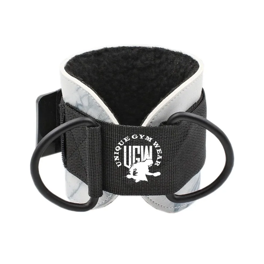 Neoprene OEM Service Sports Ankle Strap Double D-ring Gym Leg Pulley Strap Lifting Fitness Workout ankle supports straps